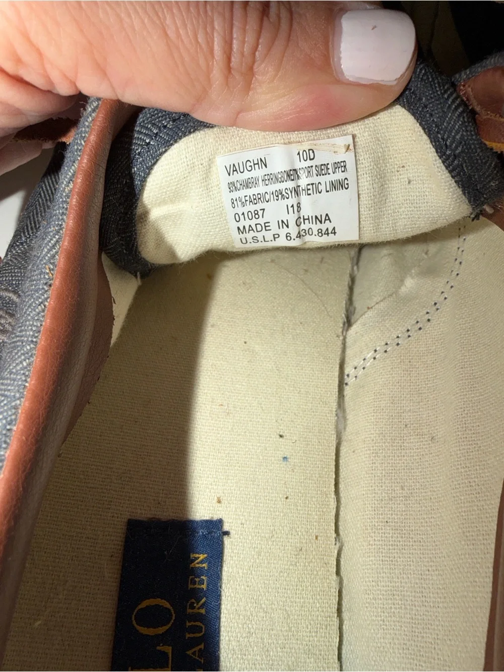 Polo by Ralph Lauren Charcoal Canvas Sneakers with Tan Accents